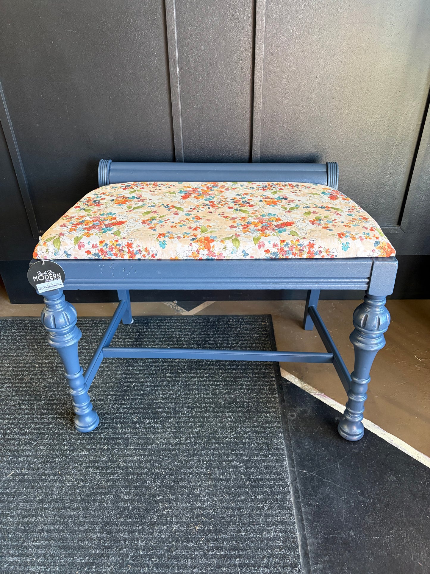 Vintage Vanity Bench Refinished
