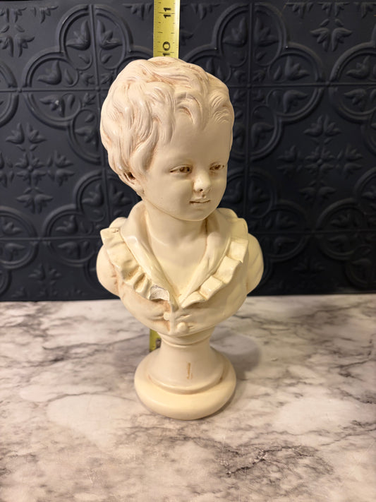 Alexander Backer Co Chalkware Boy Bust