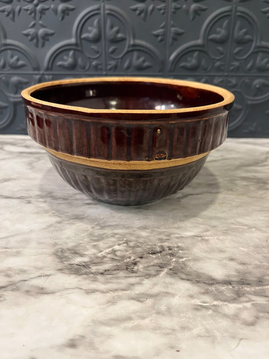 6" USA Brown Pottery Bowl