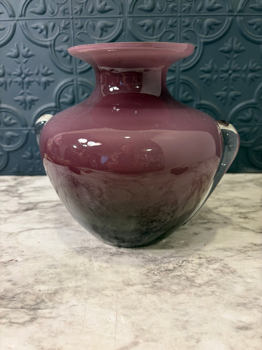 Amethyst Art Glass Vase