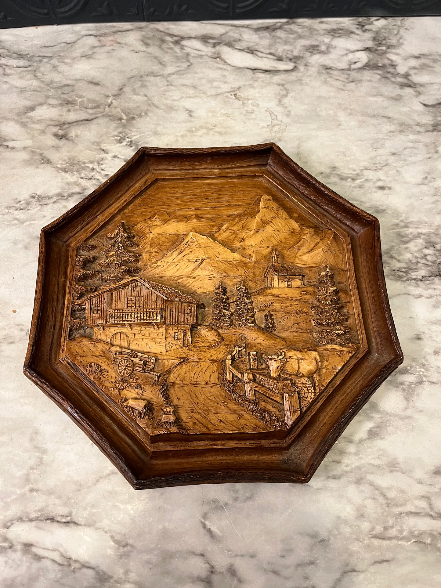 3D Resin Wall Plaque of Alps