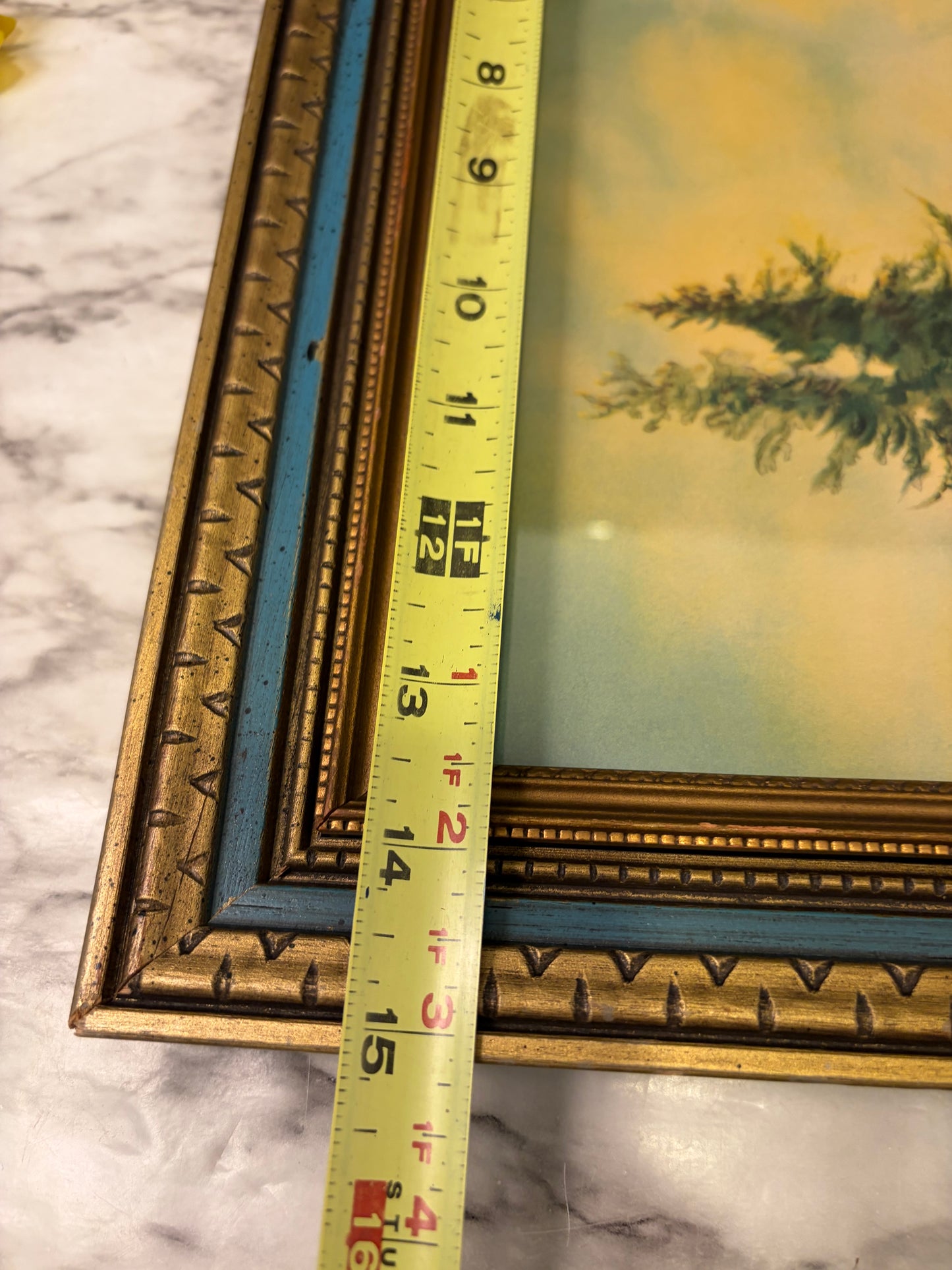 A Mountian Paradise Litograph Framed
