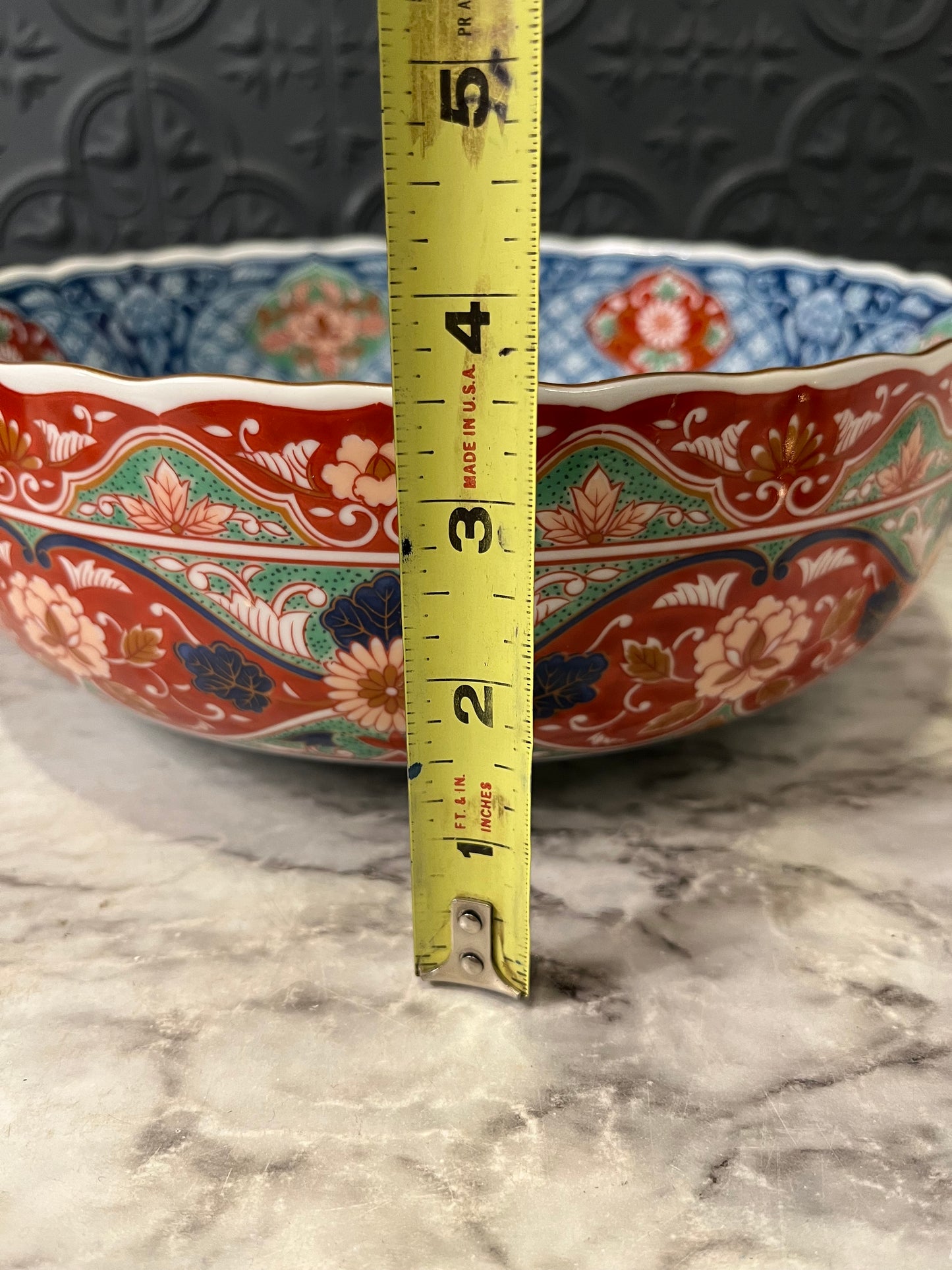 Vintage Imari Japanese Bowl Large