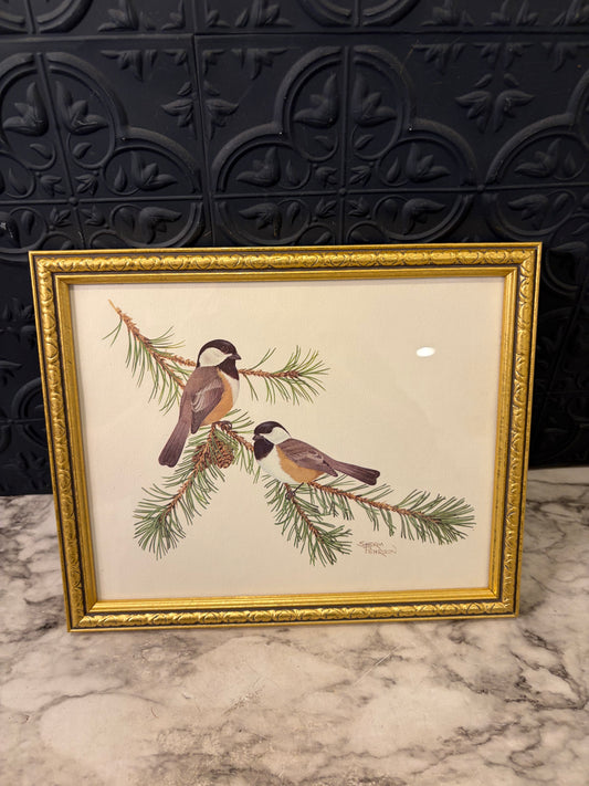 Sherm Pehrson Bird Print Framed
