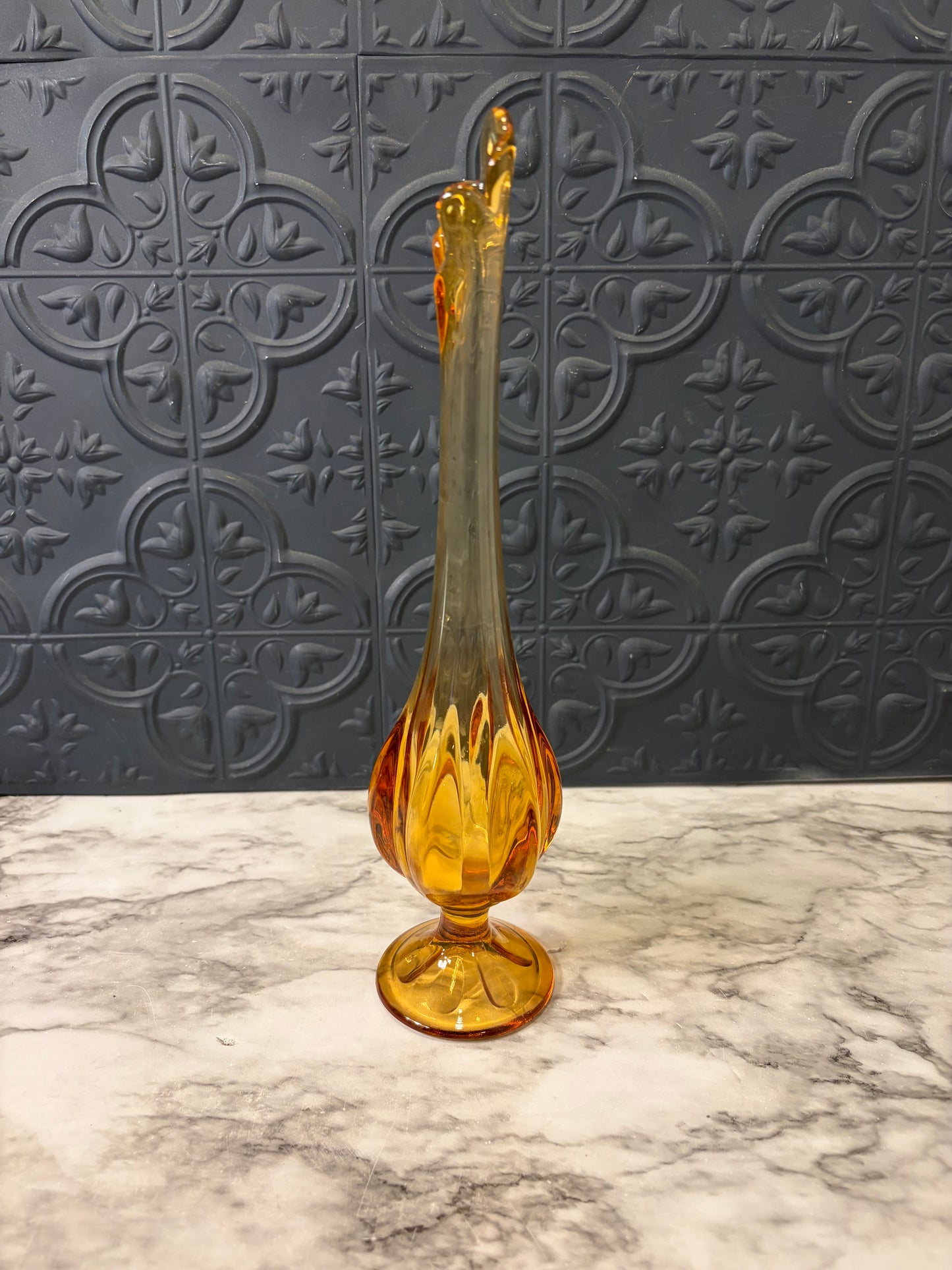 Amber Swung Vase 10.75"
