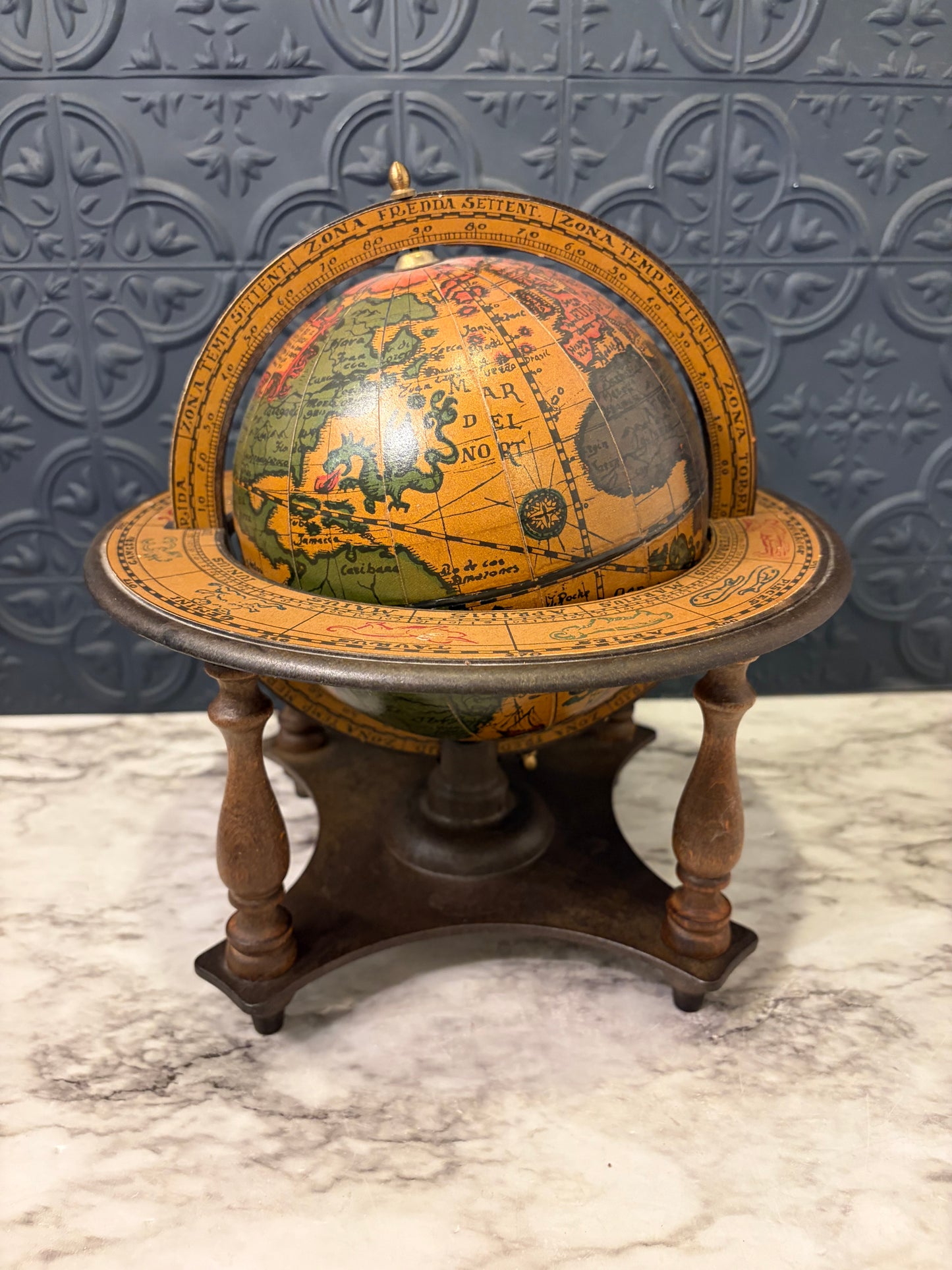 Old Globe in Round Stand