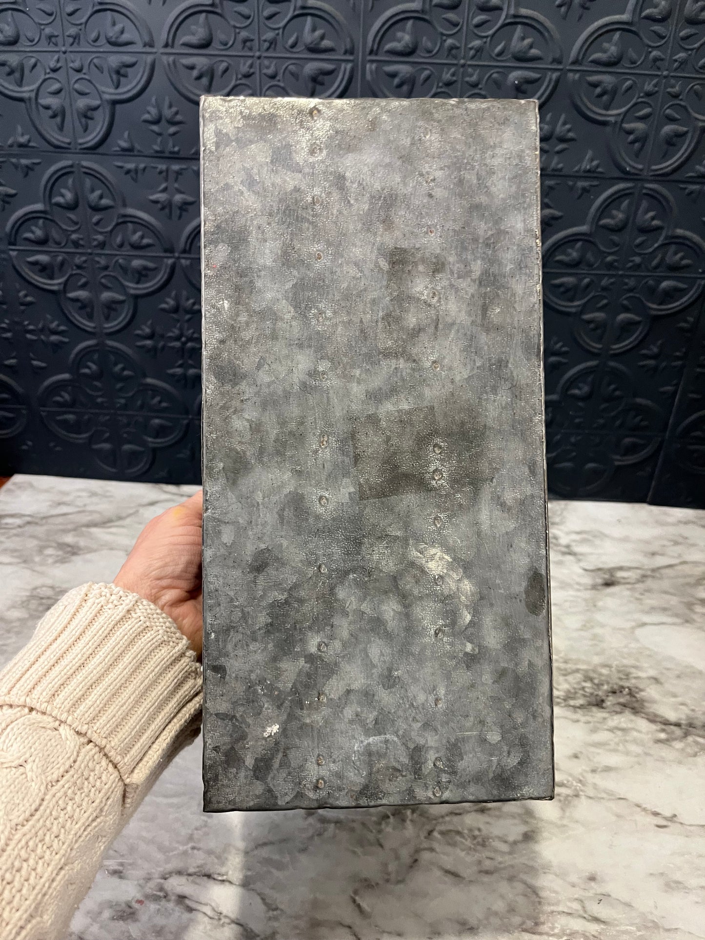 Galvanized Metal Organizer