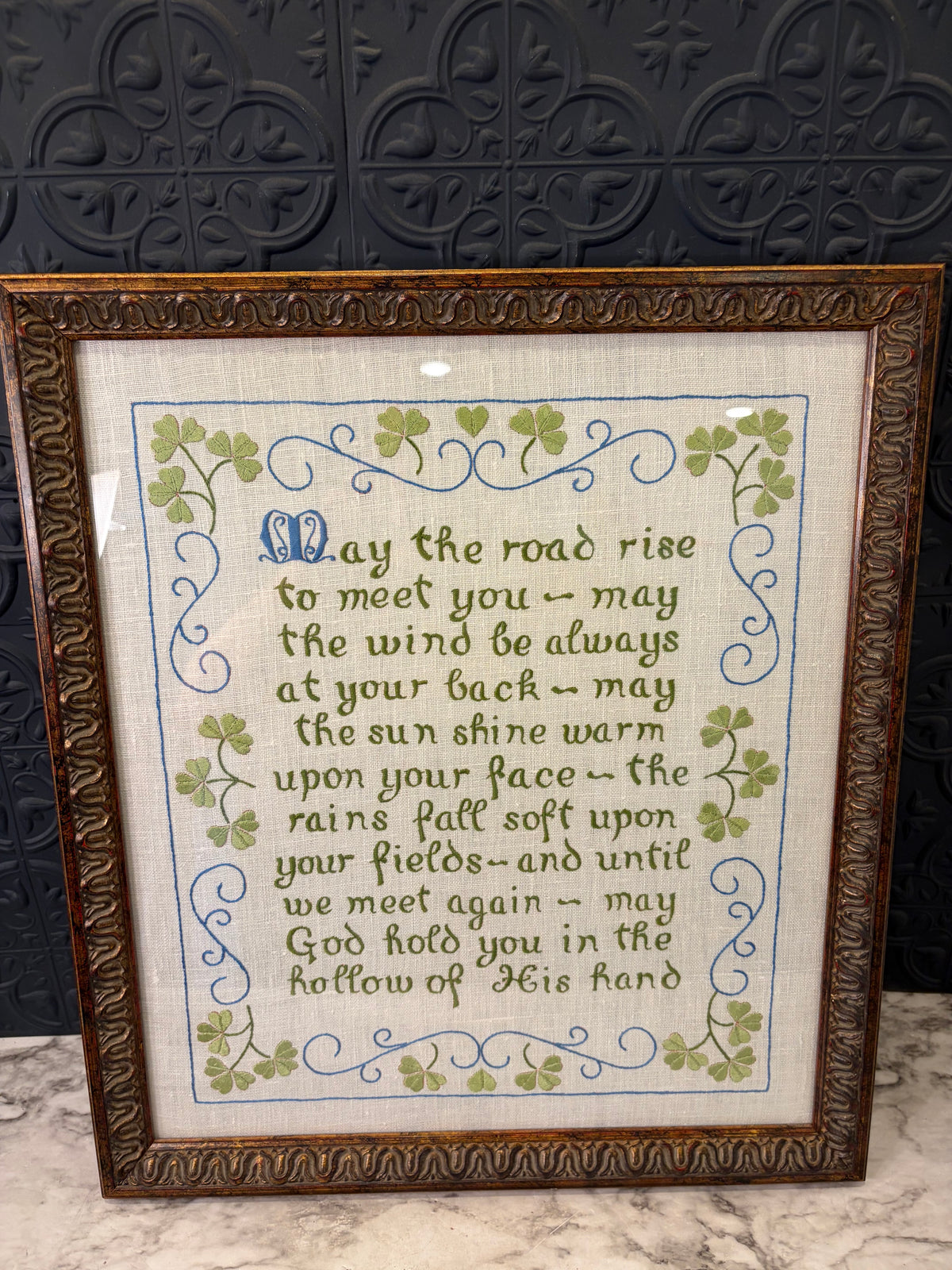 Irish Blessing Cross Stitch  May the Road Rise