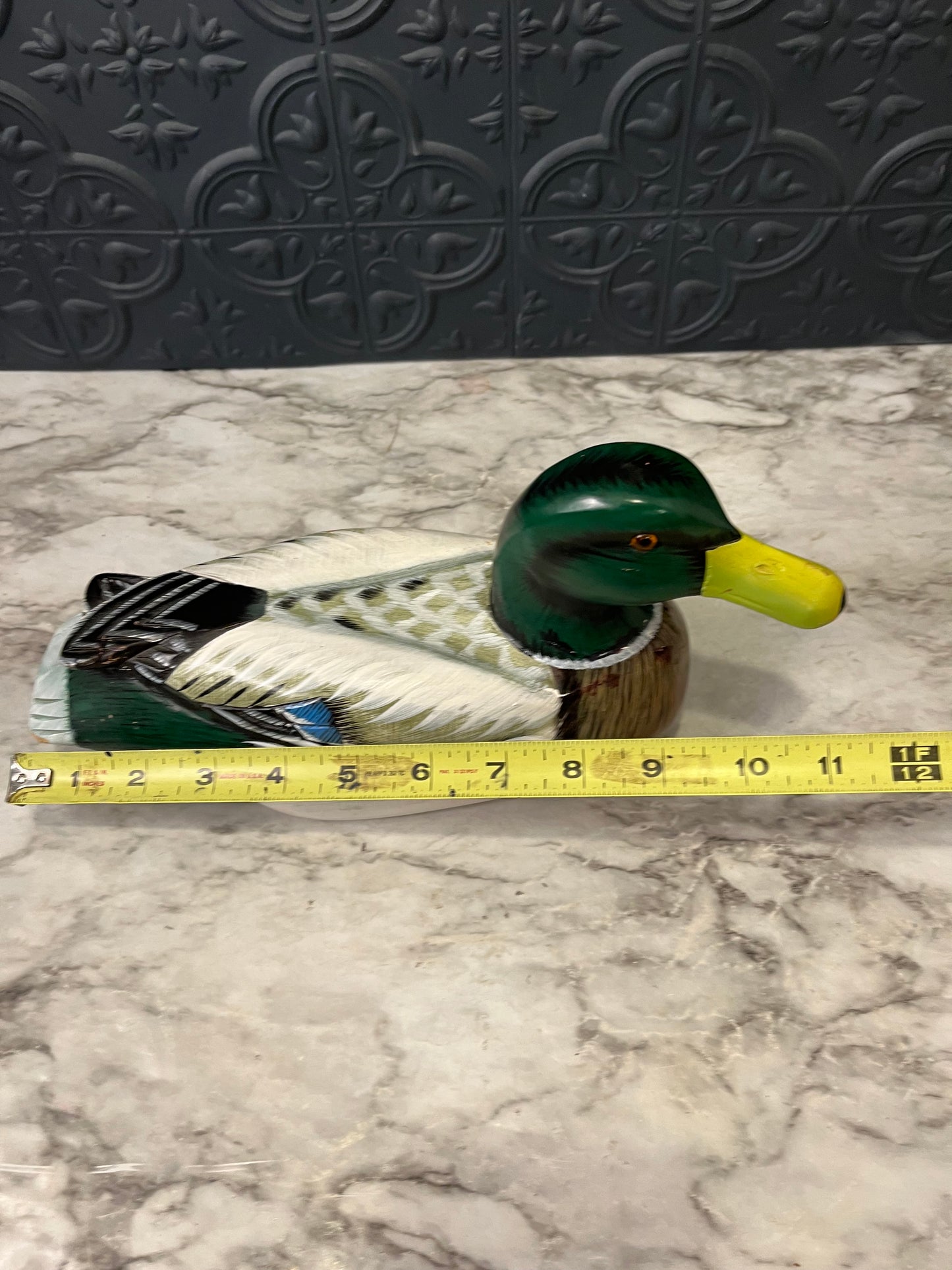 Hand Carved Wood Mallard Duck