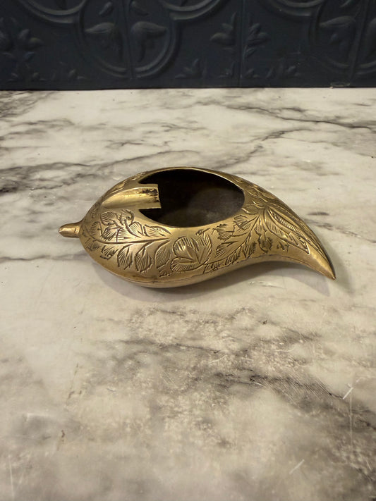 Brass Mango Shape Ashtray