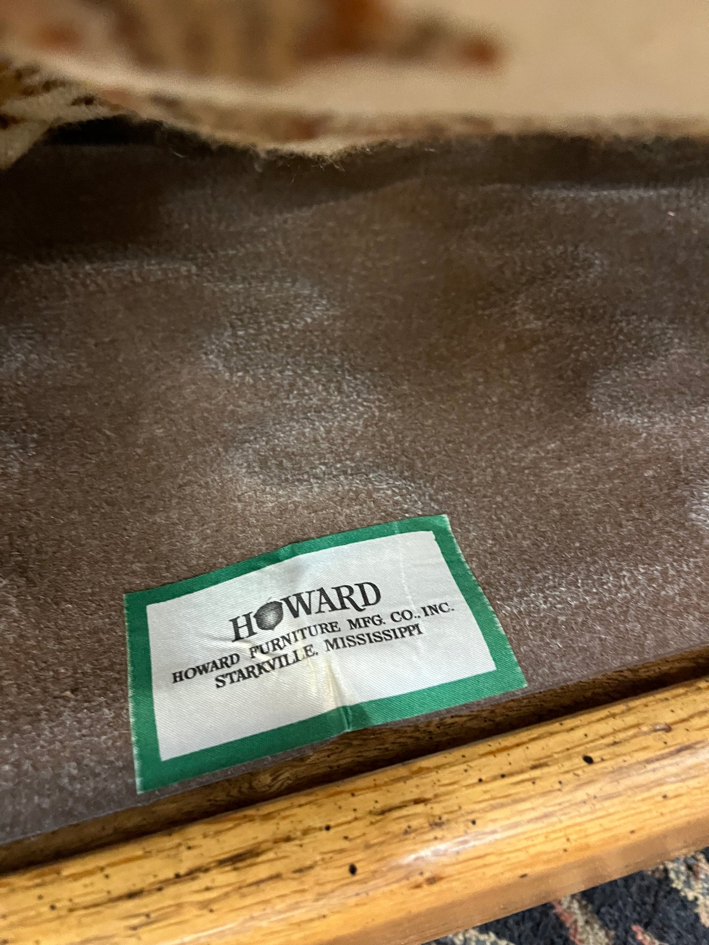 1970's Oak Benwood Loveseat by Howard