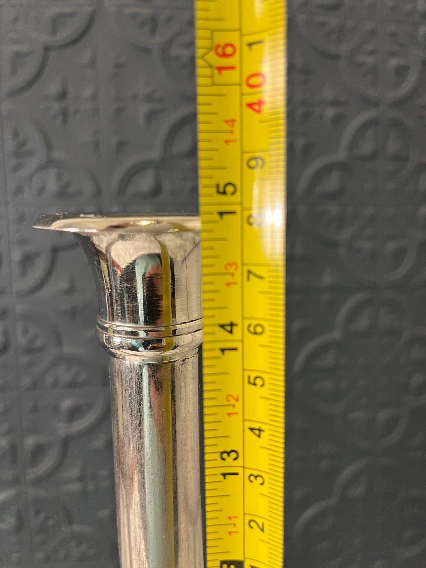 Aluminum Candle Holder 15" x 2