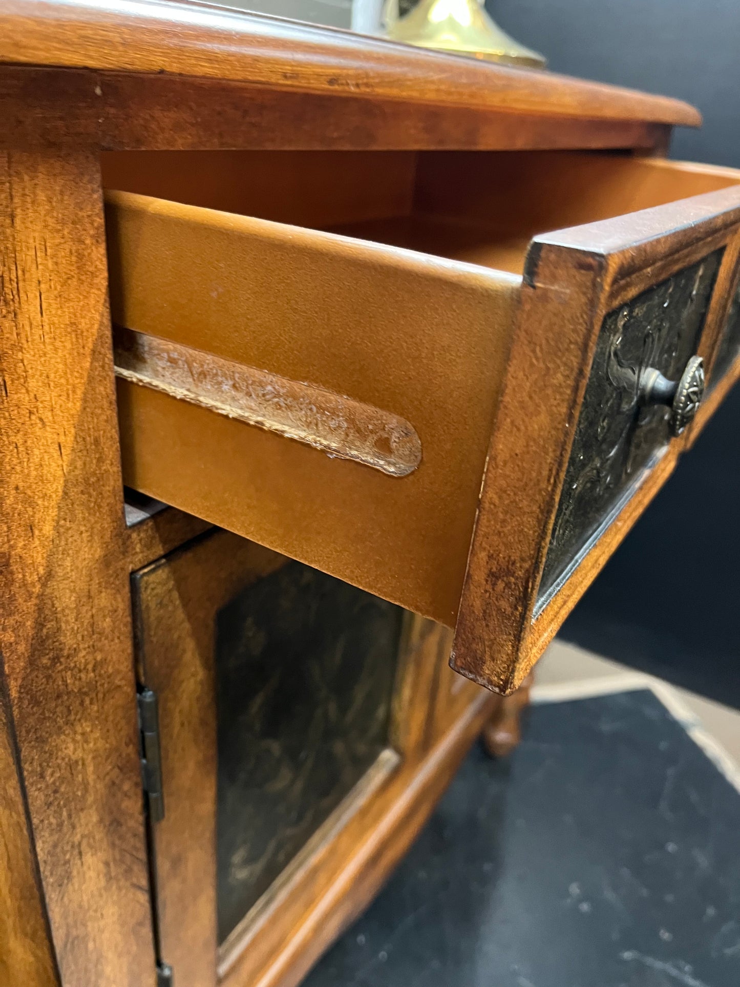 Small Cabinet with Faux Tin Insets