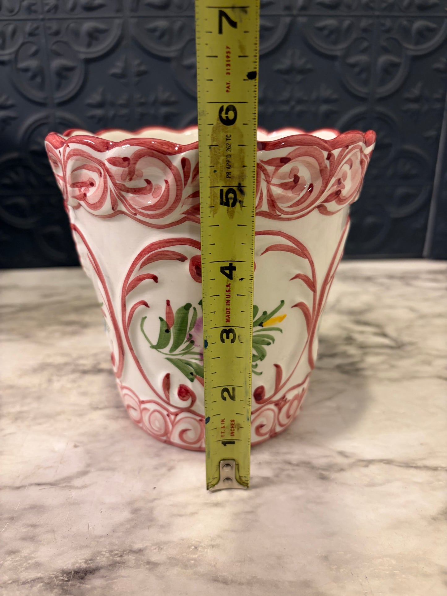 Hand Painted Pot from Portugal