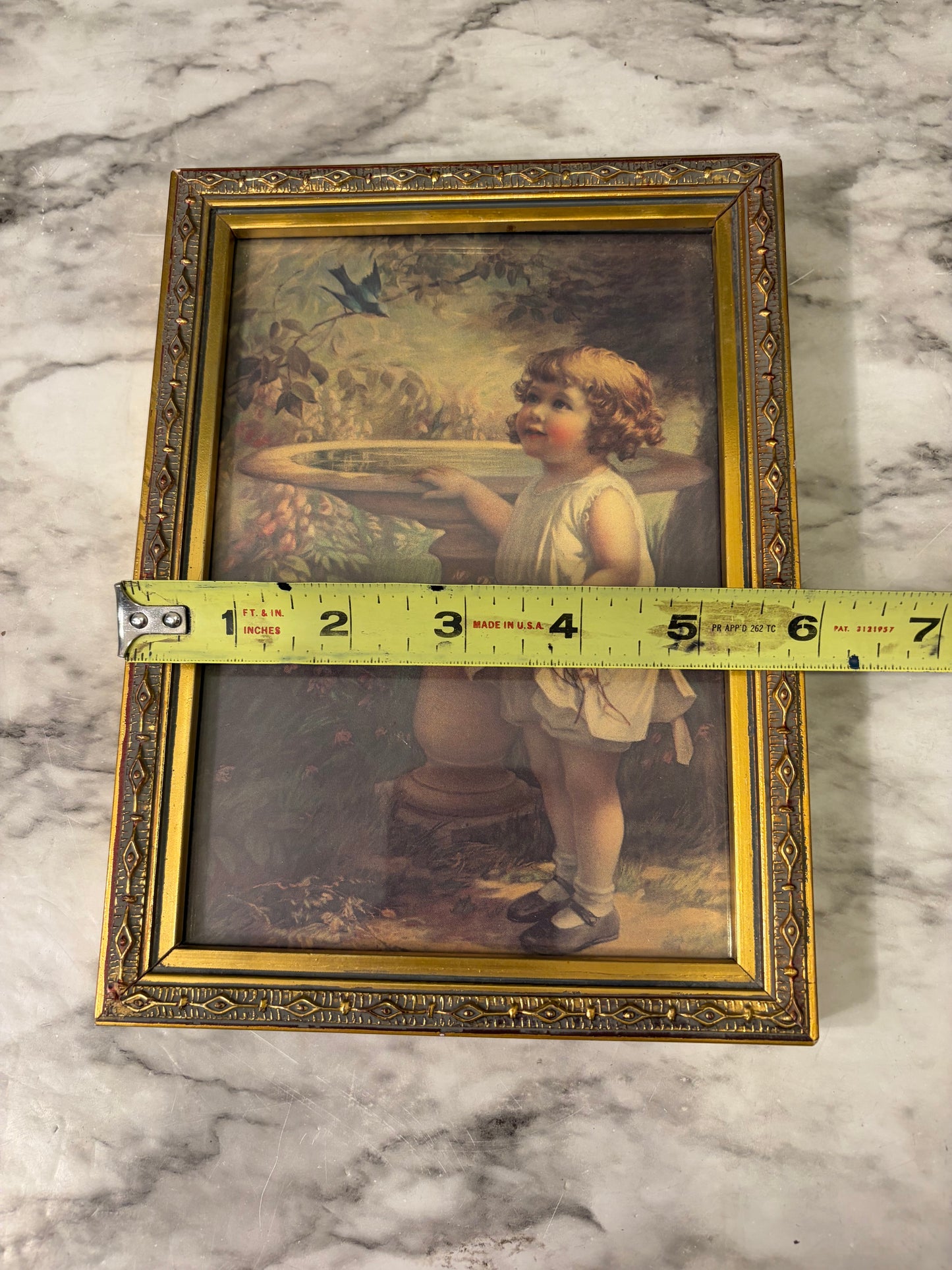 Bluebird of Happiness print framed