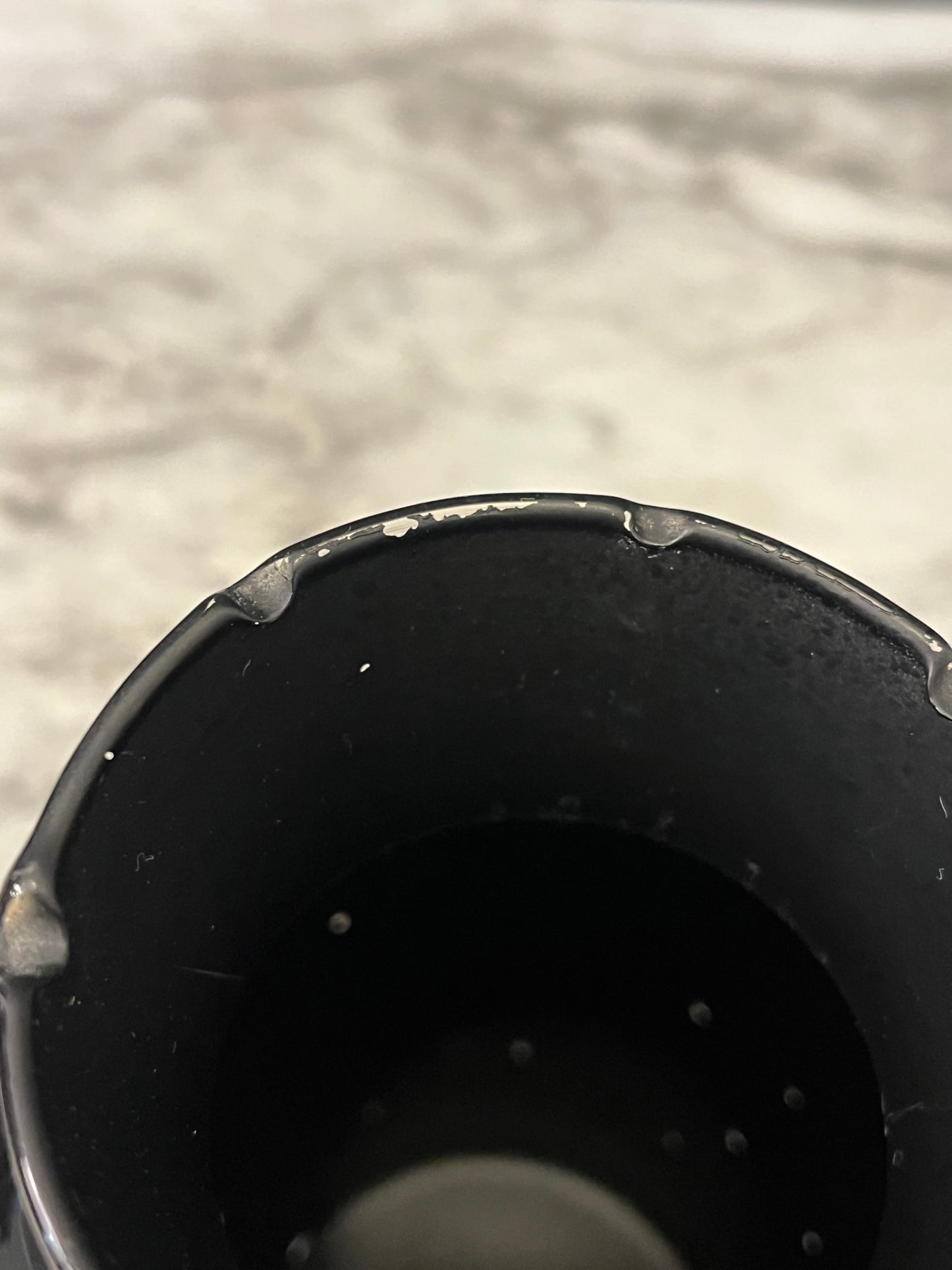 Black Glass Vase with Pink Lily