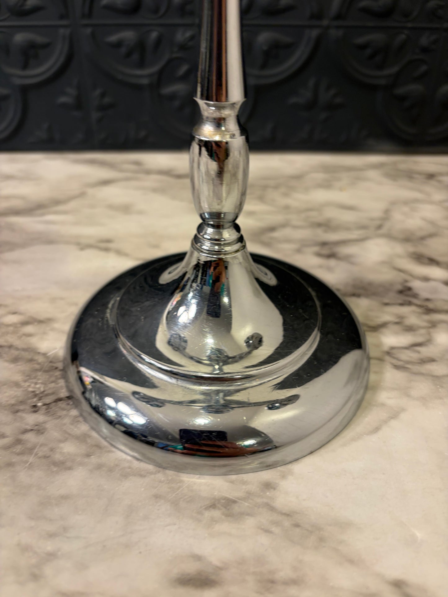 Silver Plate  Art Deco Candelabra 3 Arm