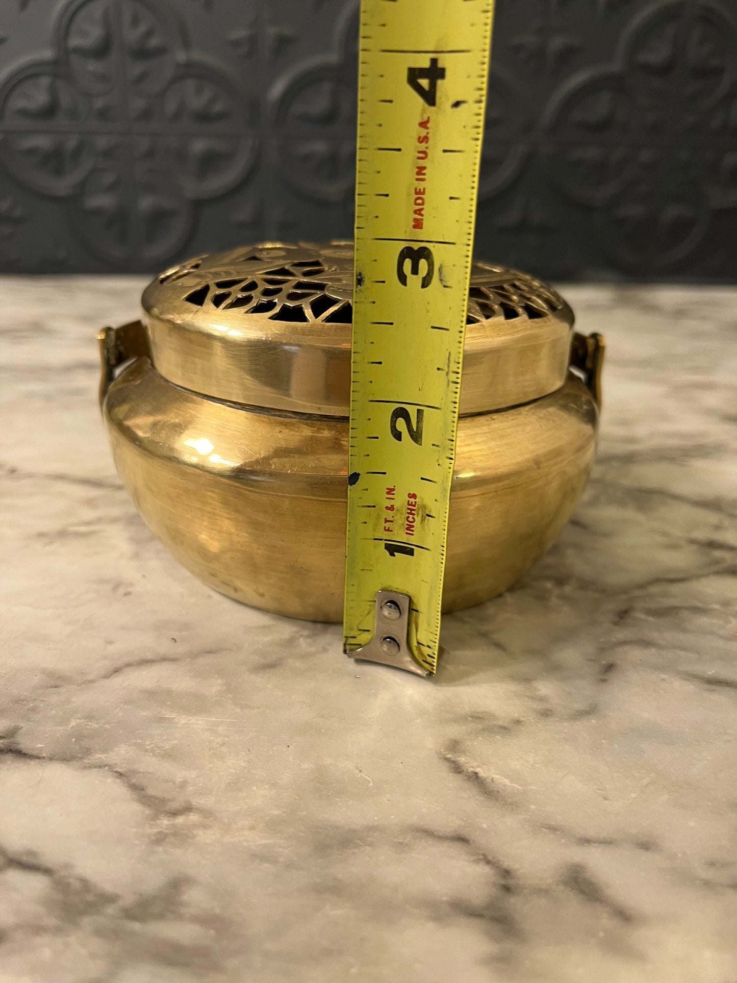 Antique Brass Chinese Hand Warmer