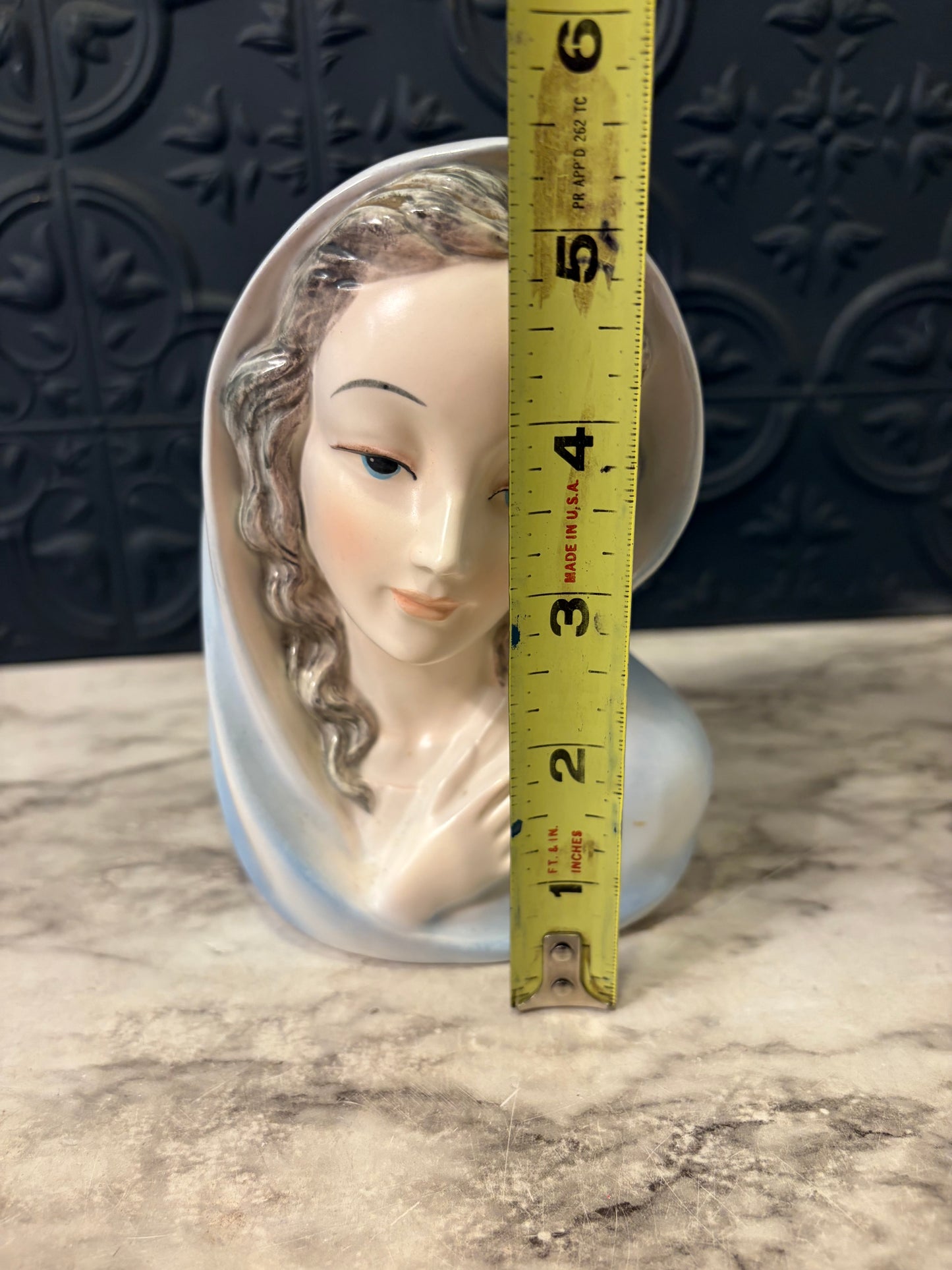 Vintage Madonna Head Planter