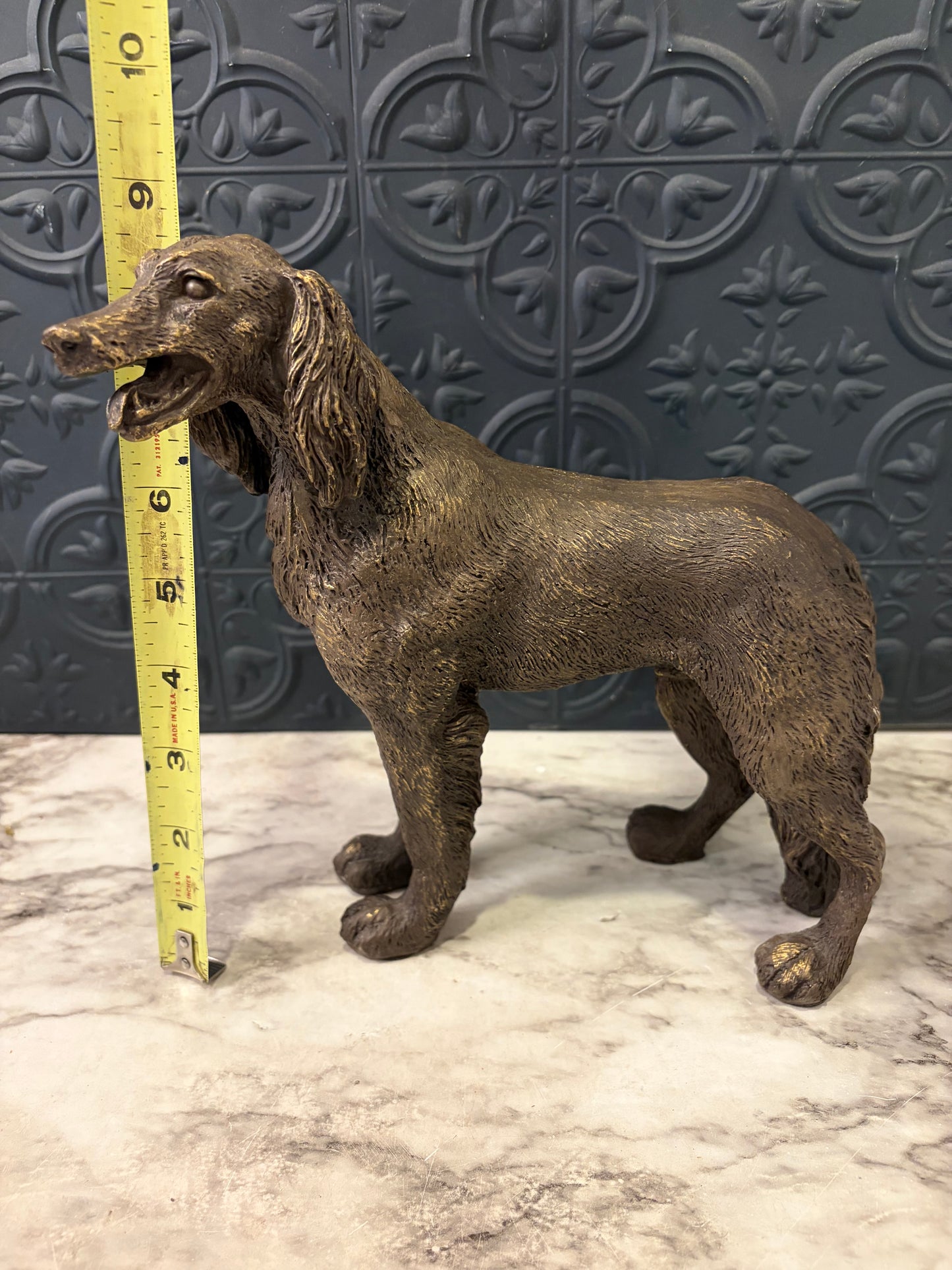 Resin Irish Setter in Bronze Color Finish