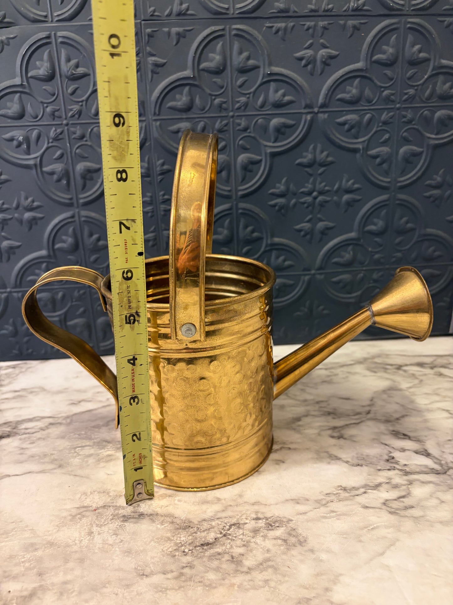 Small Brass Watering Can with Handle
