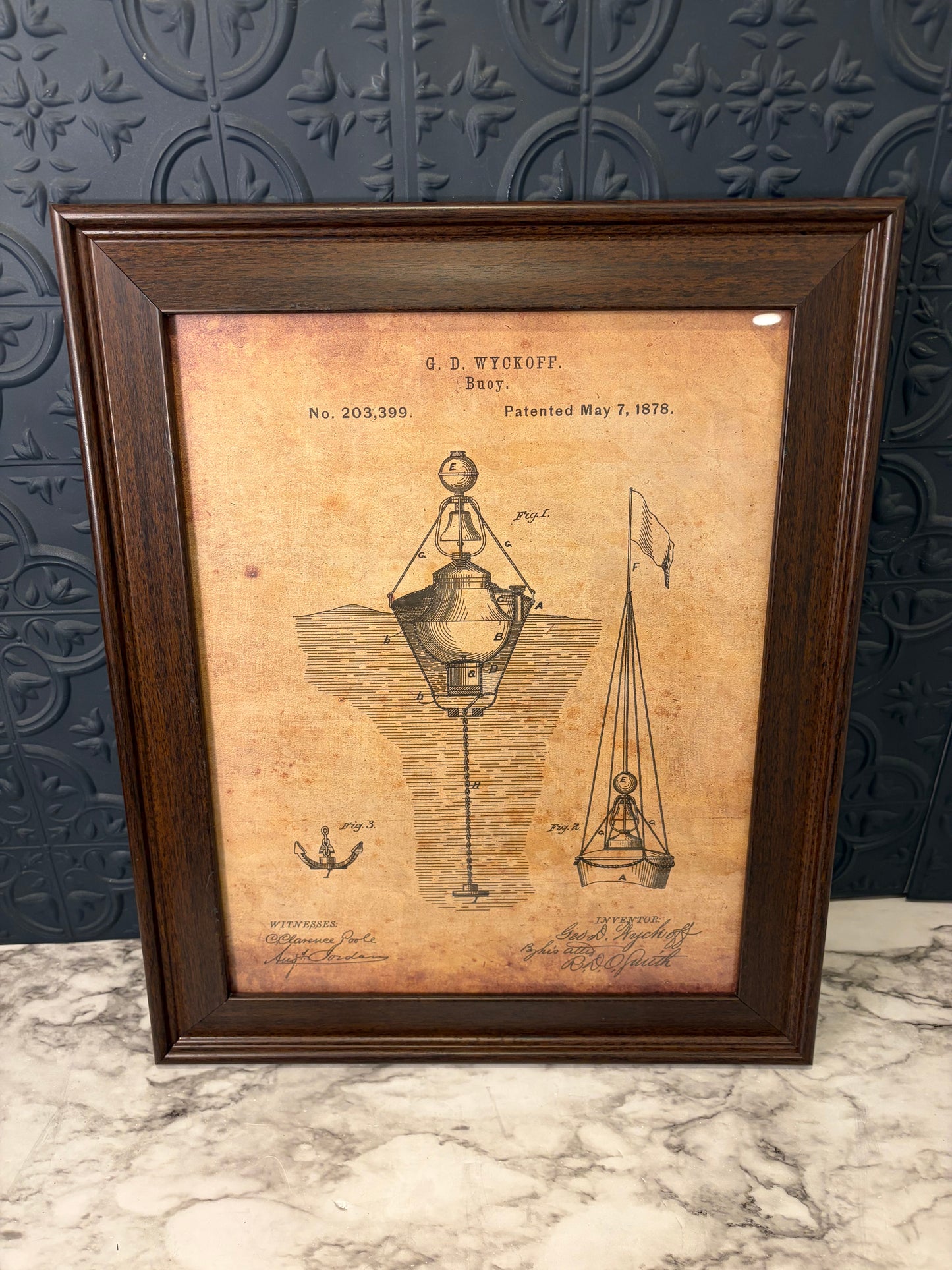 Patent image for 1878 Buoy Framed
