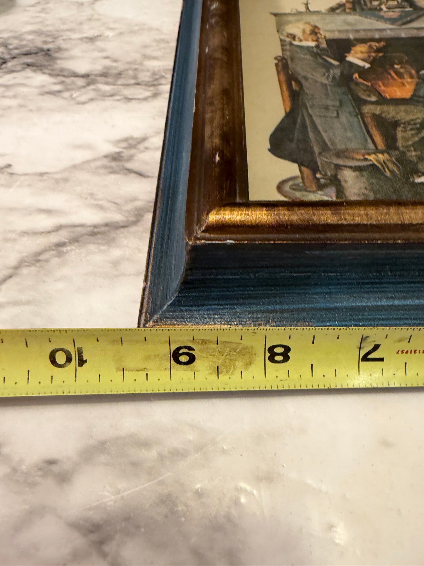 Rockwell's Tea for Two Print in Deep Frame