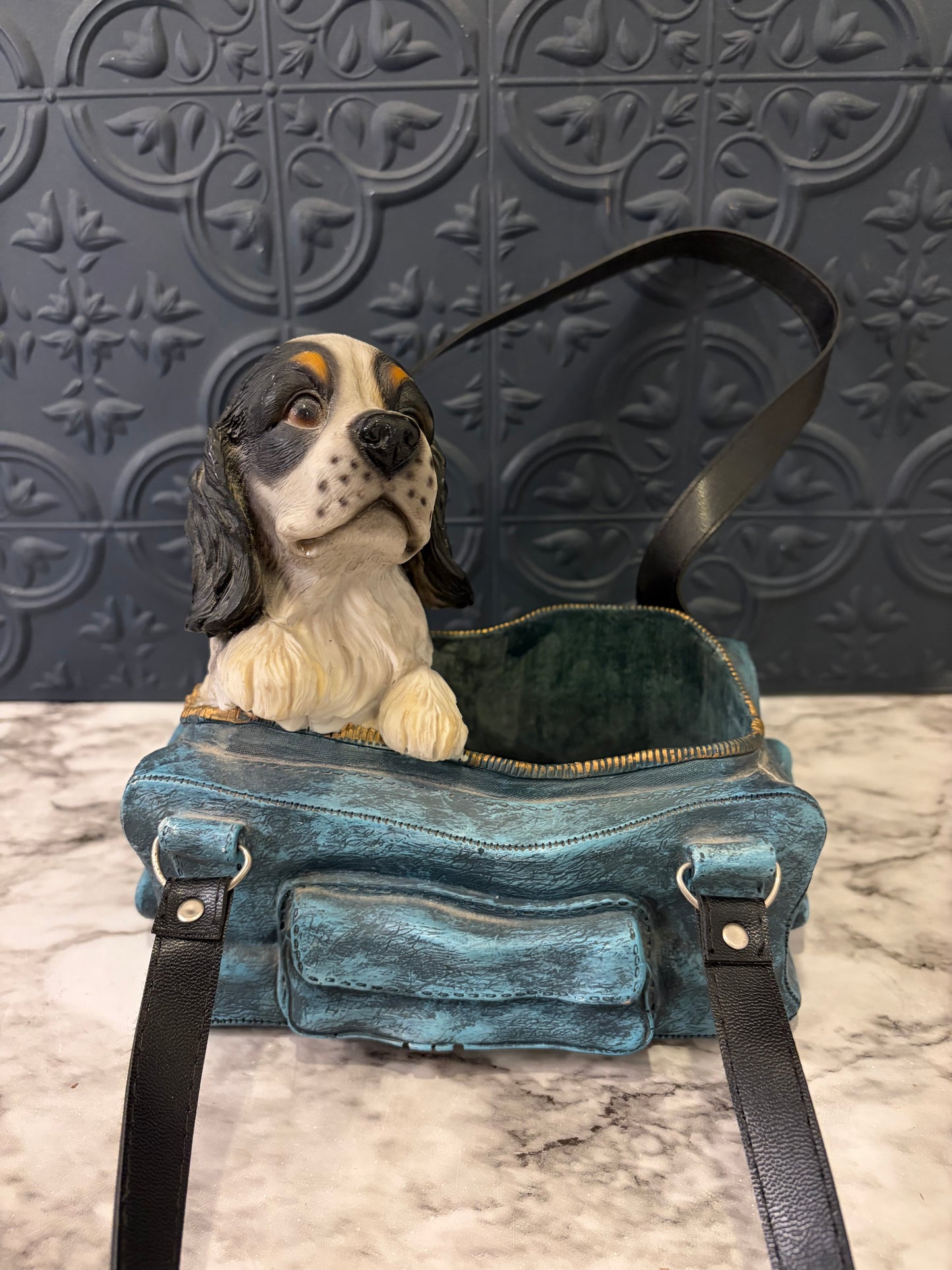 Cocker Spaniel Resin Planter purse