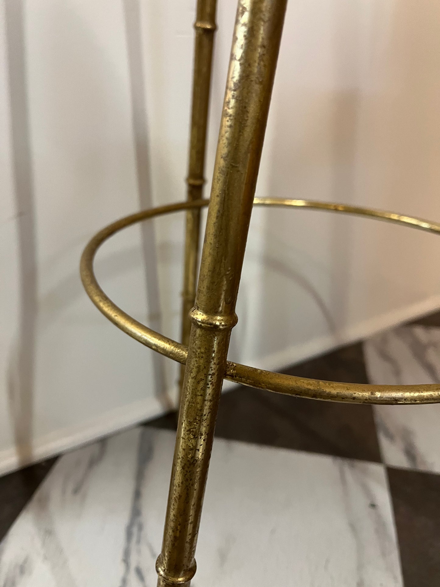 Brass Bamboo Plant stand Tall