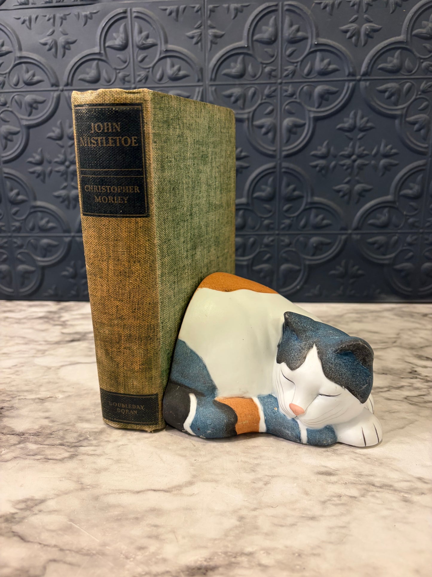 Sleeping Cat Bookend