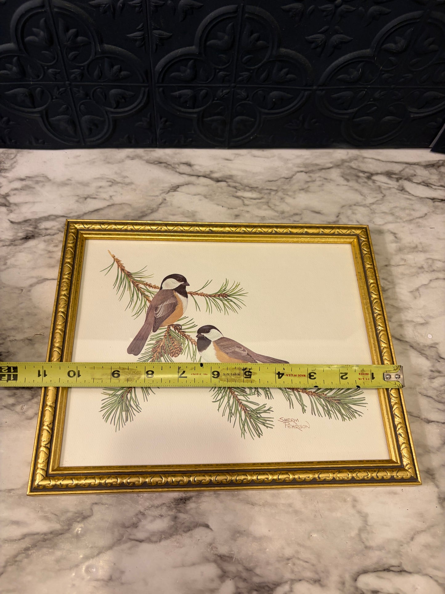 Sherm Pehrson Bird Print Framed