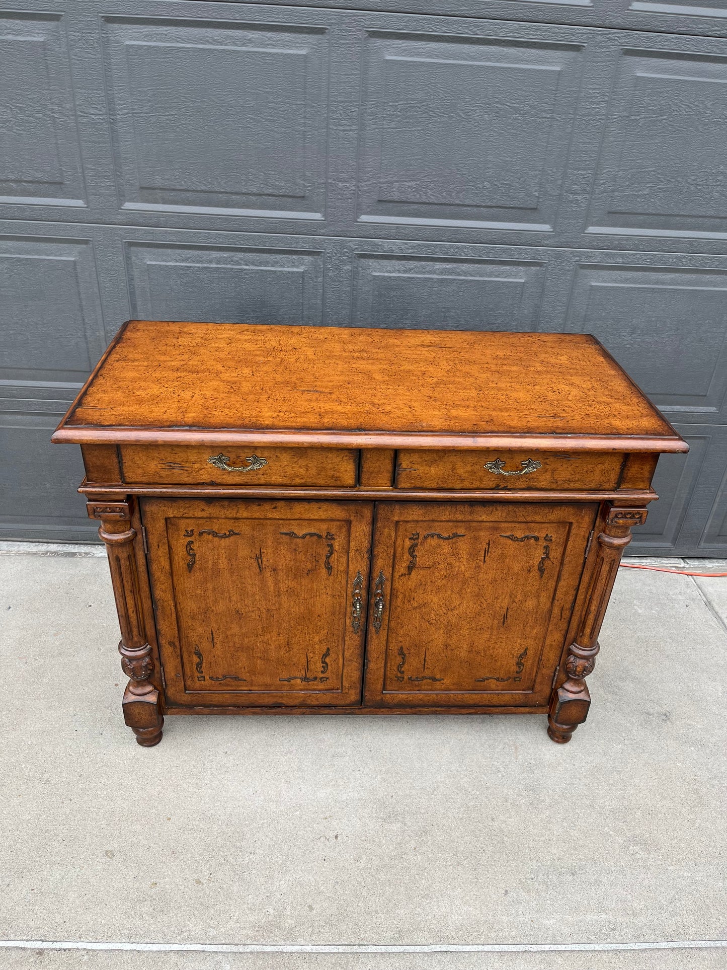 Buffet Console with Textured Finish