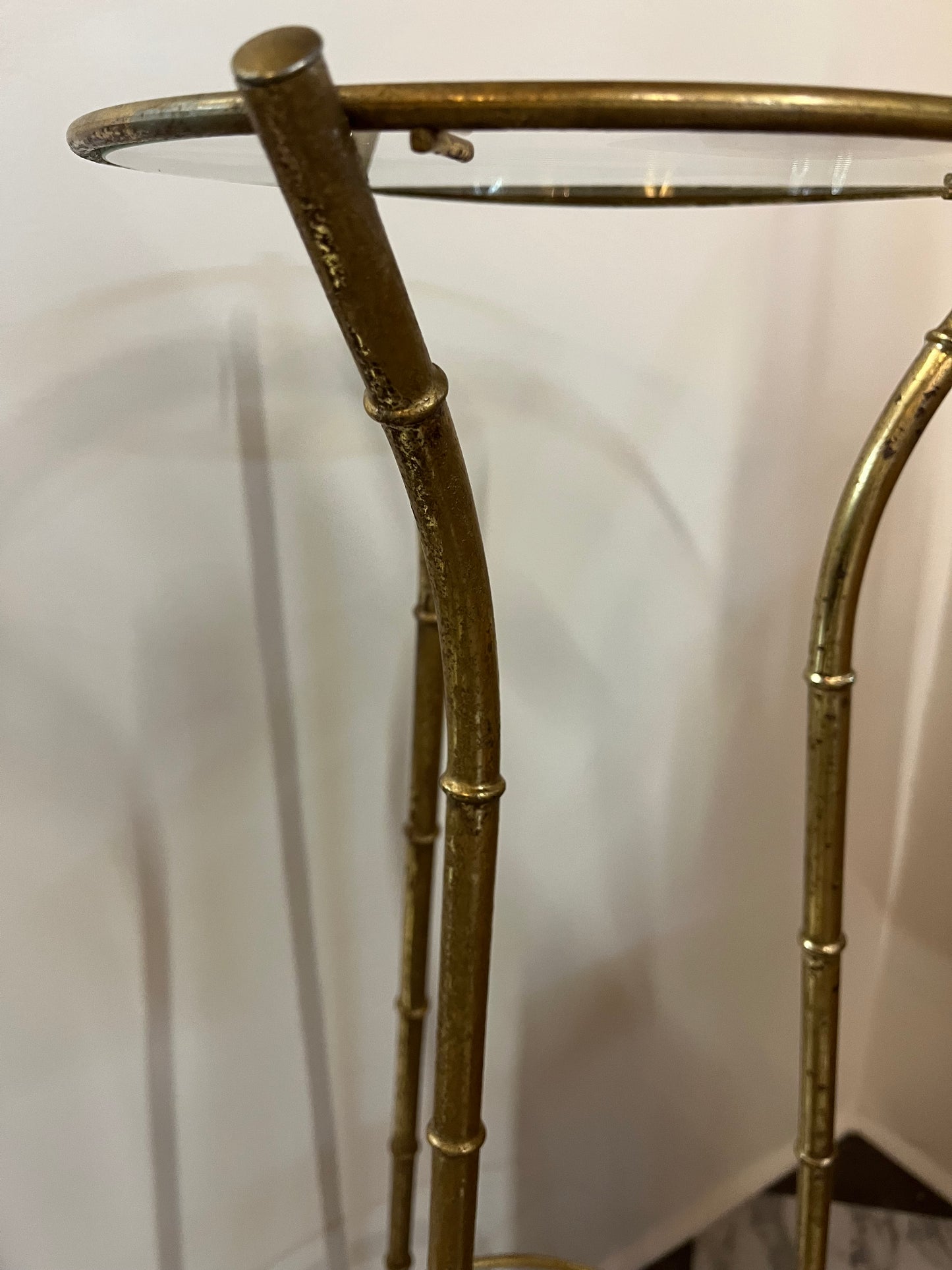 Brass Bamboo Plant stand Tall