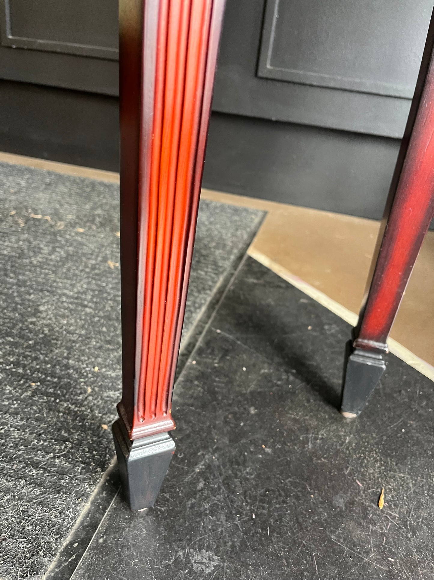 Small Entry Table with Black top and Feet