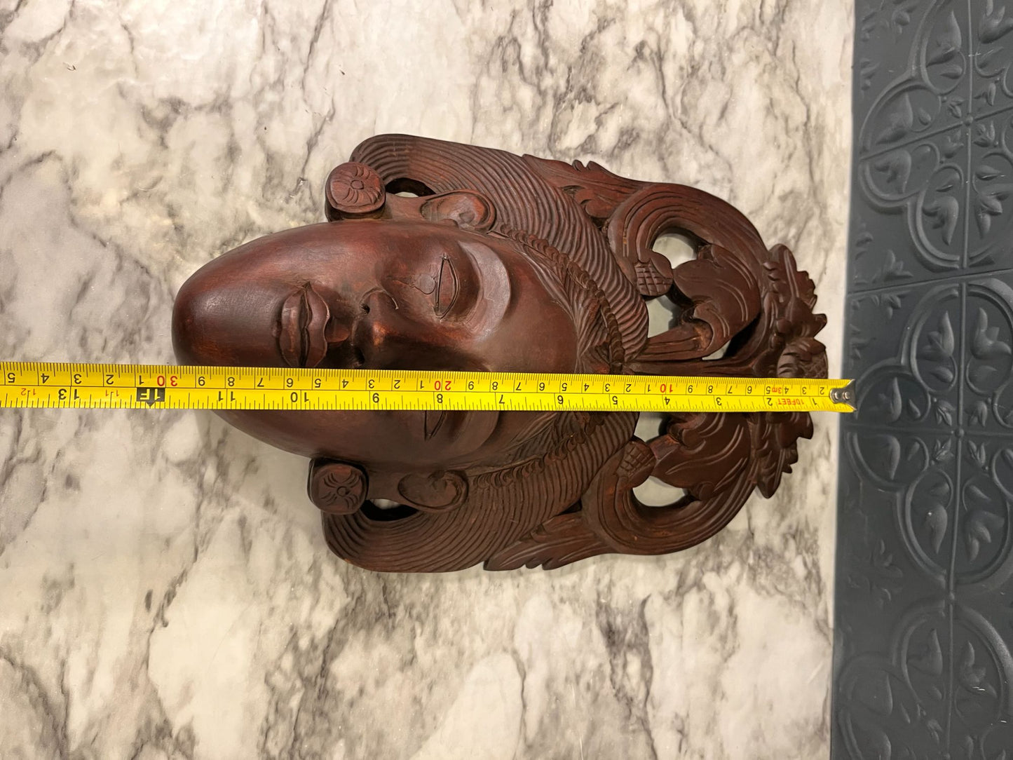 Indonesian Wood Carved Face Hanging