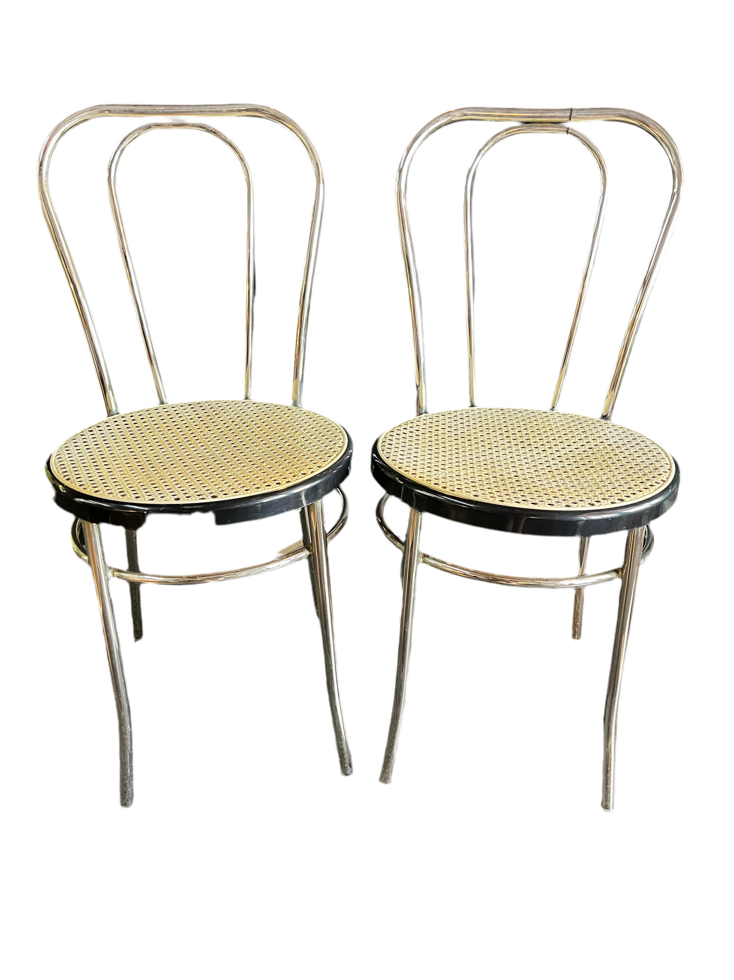 Bistro Chair with Cane Seat Set of 2