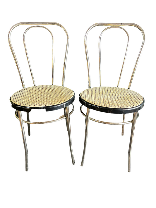 Bistro Chair with Cane Seat Set of 2