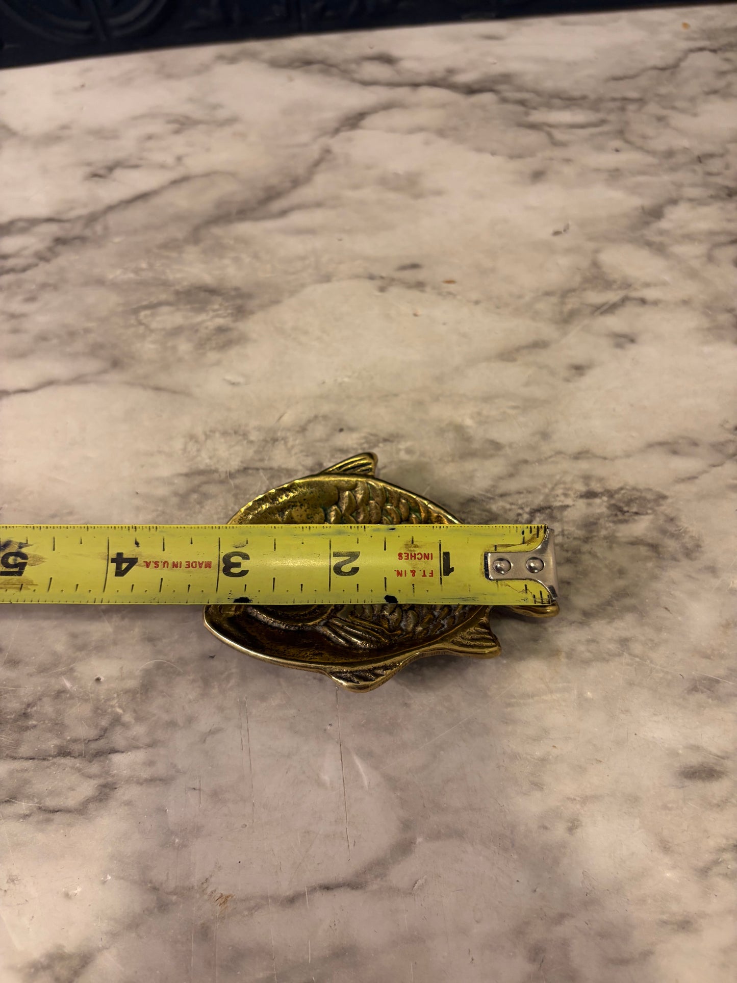 Brass Fish Ashtray Small