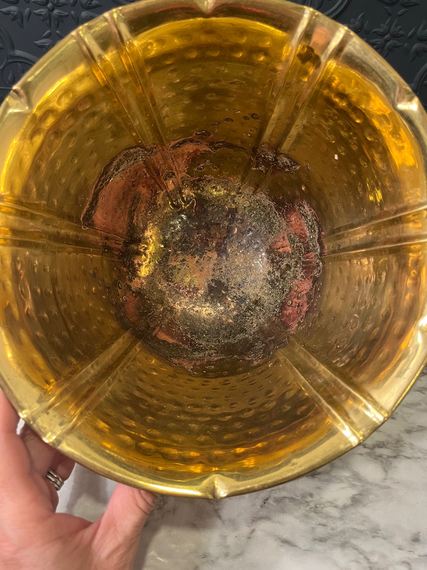 Brass Pot with Feet