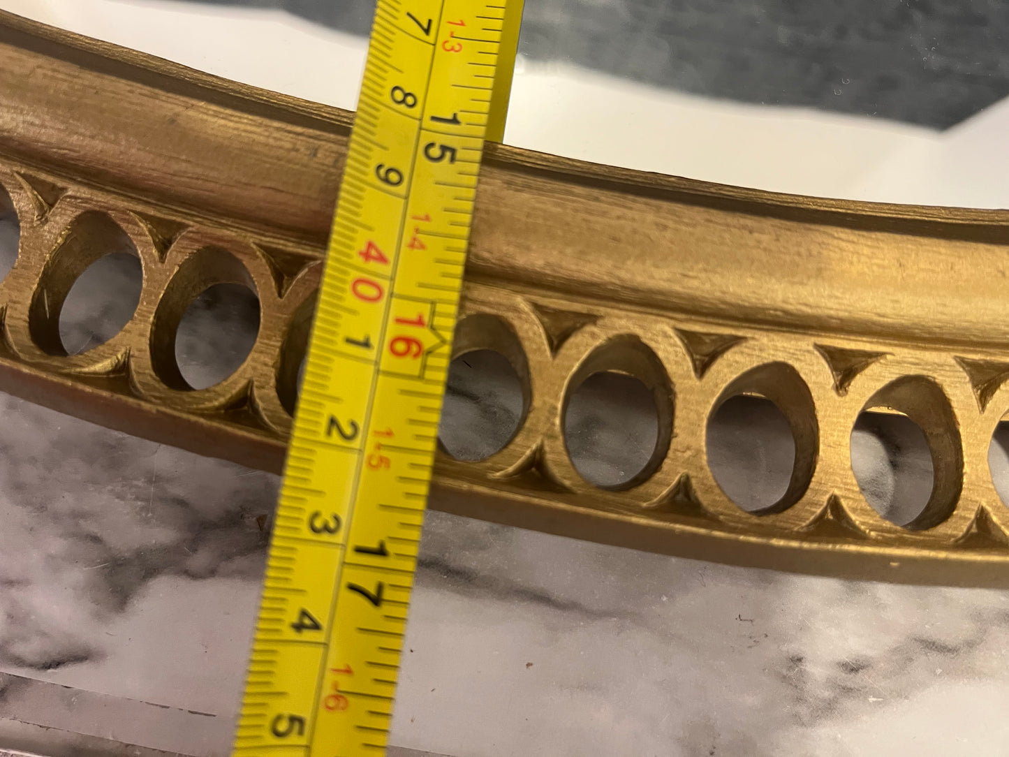 Burwood Gold Oval Mirror