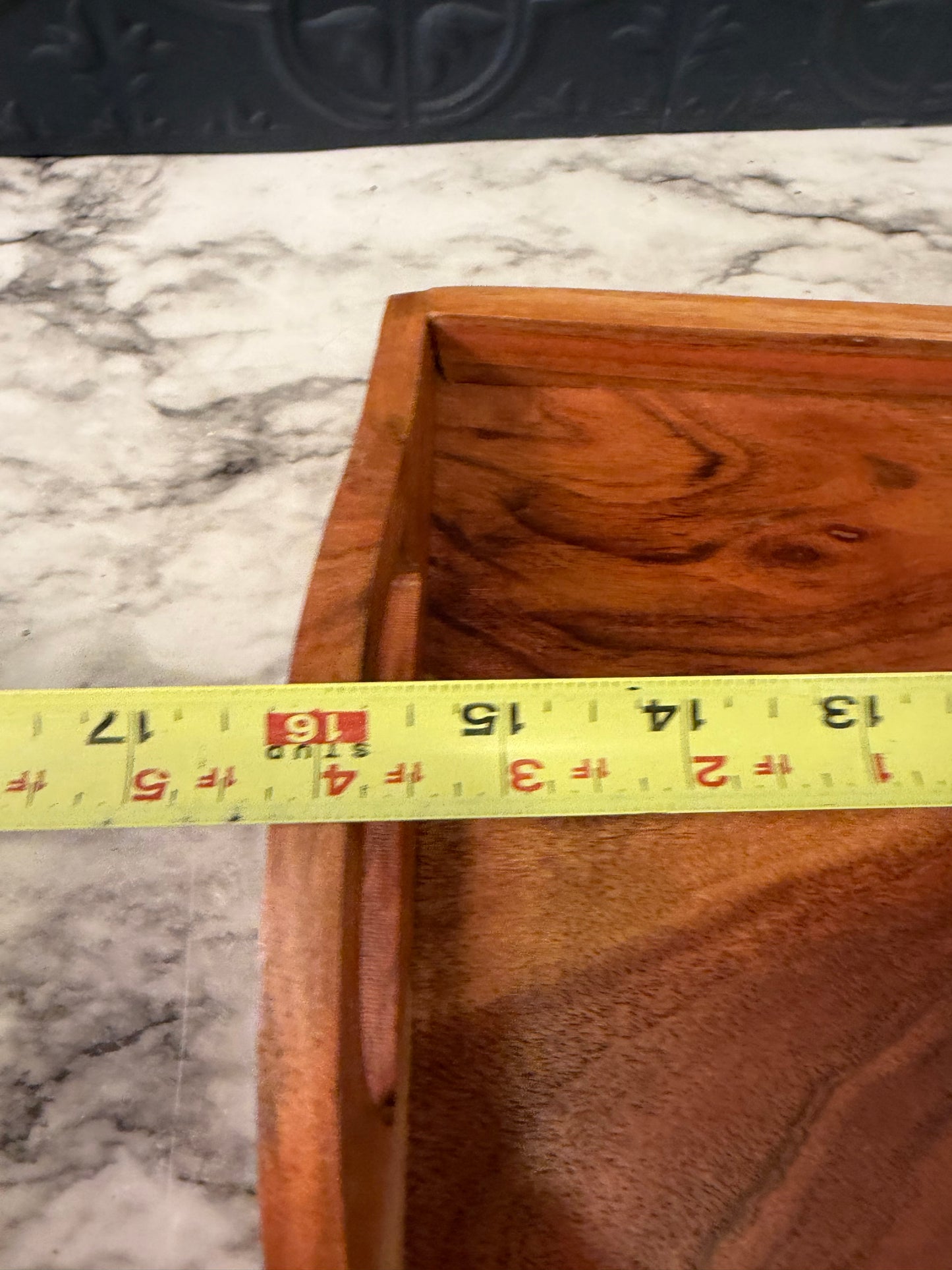 16" Wood Serving Tray with Handles