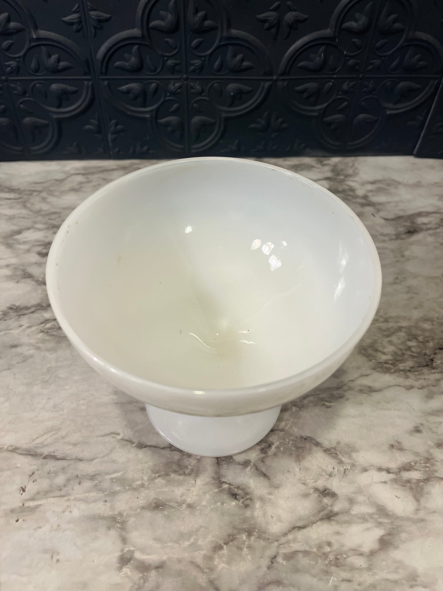 Milk glass Pedestal Bowl Hazel Atlas