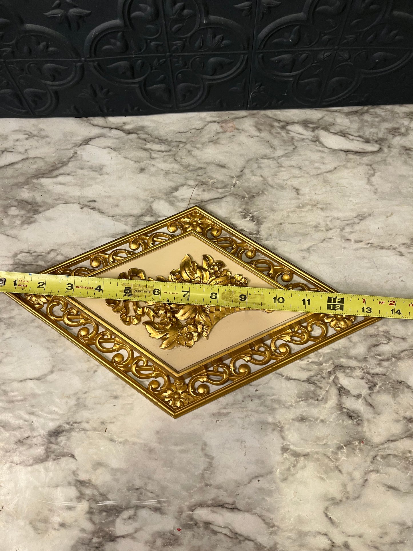 Syroco Diamond Shape Flower Basket