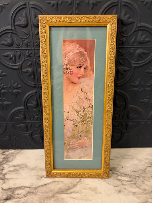 The Bride Gold Framed Lady