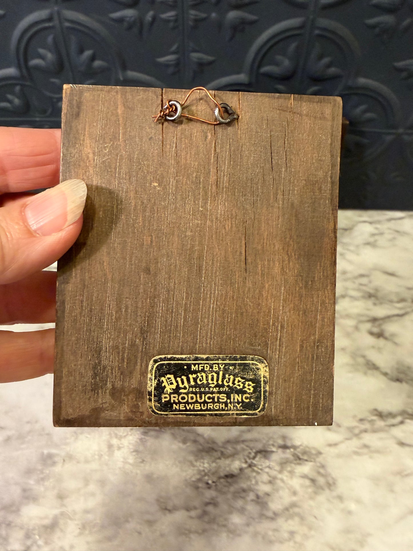 Abe and Mary Todd Lincoln Small Wood Hangings