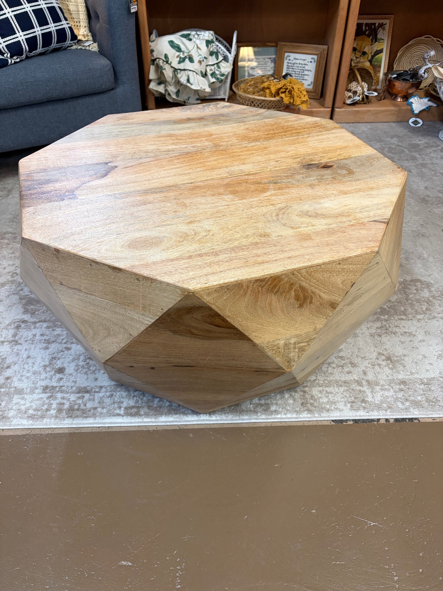 Geometric Wood Coffee Table