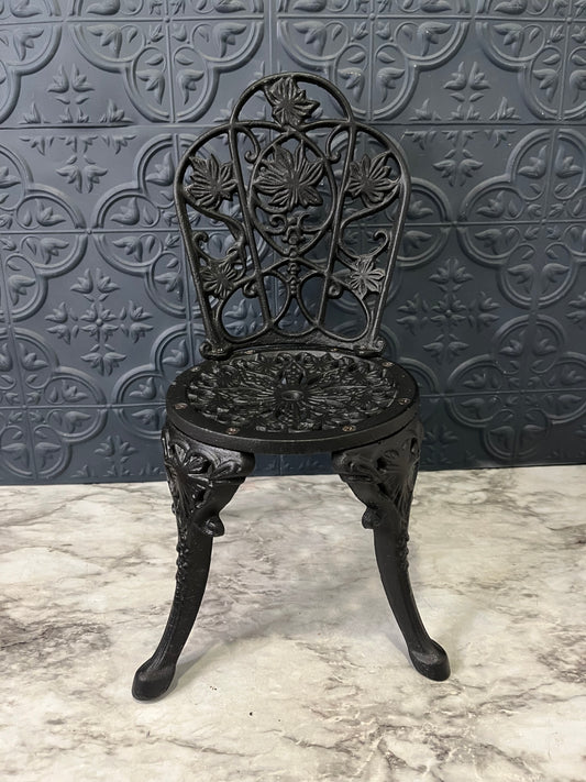 Small Cast Iron Bistro Chair