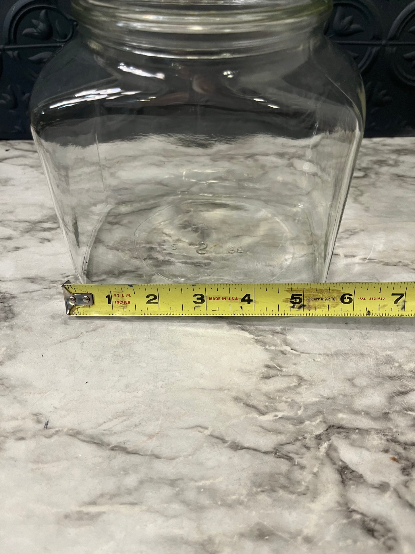 Glass Apothecary Jar Rectangle shape
