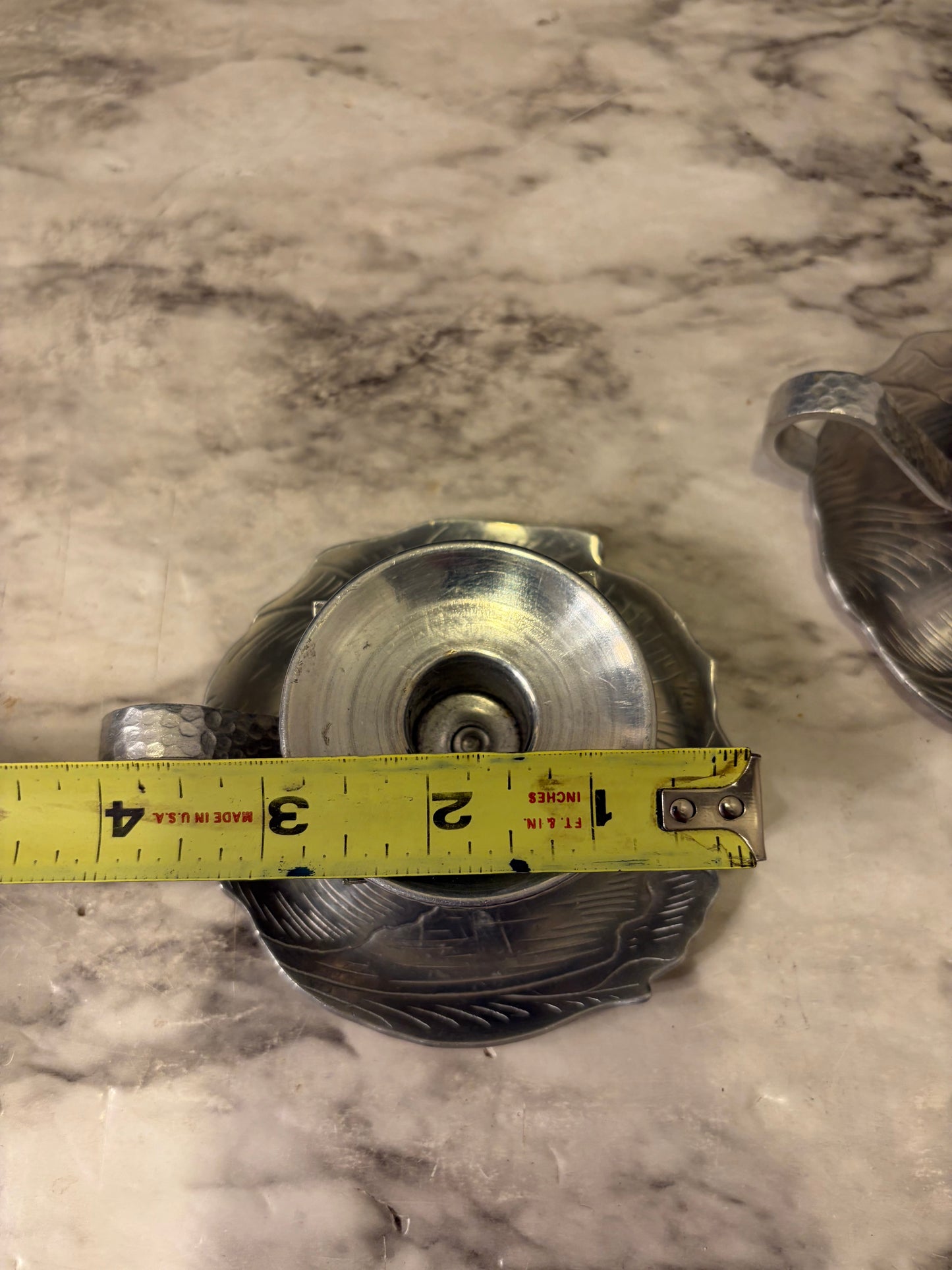 Pressed Aluminum Chamberstick Set