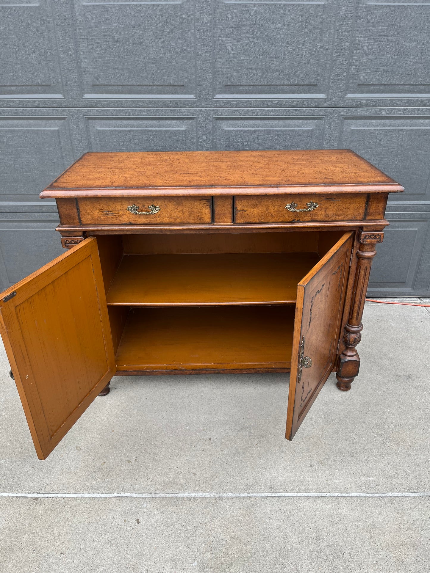 Buffet Console with Textured Finish